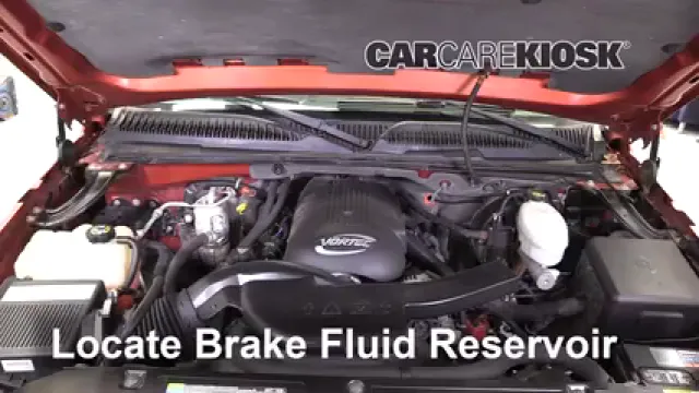 2003 Chevrolet Avalanche 1500 5.3L V8 Brake Fluid Add Fluid